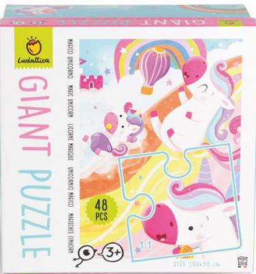 Ludattica legpuzzel Giant Puzzle Magic Unicorn 48 stukjes