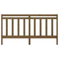 Hoofdbord 206x4x100 cm massief grenenhout honingbruin - thumbnail