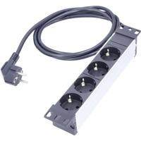 AS Schwabe 18198 Stekkerdoos Zwart, Zilver Randaarde stekker 1 stuk(s) - thumbnail