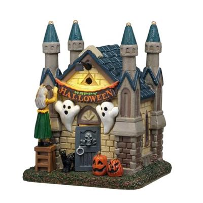 Lemax dreary decorations verlicht tafereel Spooky Town 2025