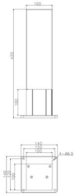 Deko Light 733066 uka Mana Staande buitenlamp LED Donkergrijs