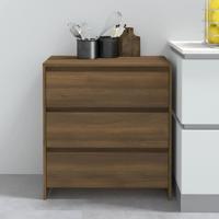 Dressoir 70x41x75 cm spaanplaat bruineikenkleurig - thumbnail