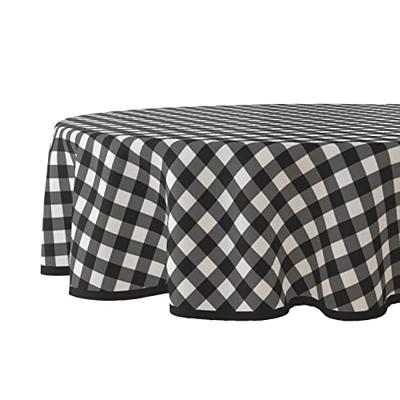 Wicotex tafelzeil rond ruit zwart 160 cm