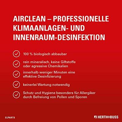 HERTH+BUSS "airclean" airconditioning reinigingsapparaat gun climate disinfection air clean