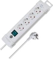 Stekkerdoos Premium-Line 4-Wegs 1.80 m Wit - Geaard - thumbnail