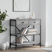 Wandtafel 75x34,5x75 cm bewerkt hout grijs sonoma eikenkleurig - thumbnail