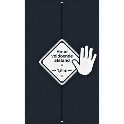 Kangaro Deurmat AFSTAND HOUDEN 90x150cm