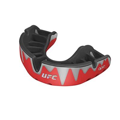 Opro 791001 UFC Platinum Elite Fit Mouthguard - Red-Silver-Black - SR