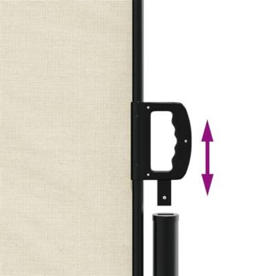VidaXL Windscherm uittrekbaar 160x1000 cm crèmekleurig VidaXL Windscherm uittrekbaar 160x1000 cm crèmekleurig