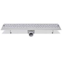 Doucheafvoer rechthoekig bubbel 630x140 mm roestvrij staal - thumbnail