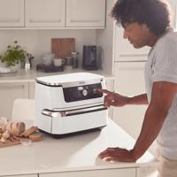 Ninja AF500EUWH friteuse Dubbel 10,4 l Vrijstaand 2470 W Heteluchtfriteuse Zilver, Wit - thumbnail