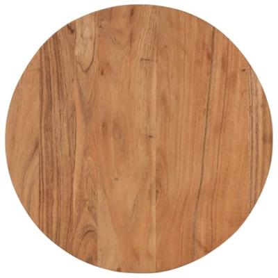 Salontafel 45x45x35 cm massief acaciahout en ijzer