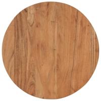 Salontafel 45x45x35 cm massief acaciahout en ijzer - thumbnail