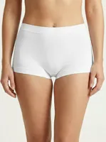 Perini dames boxer high waist elastische katoen - Naadloos - High waist - M - Wit - M - M - M - M - M - M - M - M - thumbnail