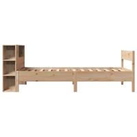 Bed met boekenkast zonder matras massief grenenhout 75x190 cm - thumbnail