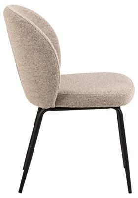 Sohome Eetkamerstoel 'Sophia' Bouclé, kleur Beige Sohome Eetkamerstoel 'Sophia' Bouclé, kleur Beige