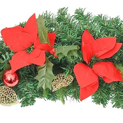 VidaXL Kerstboog met led-lampjes 90 cm pvc groen VidaXL Kerstboog met led-lampjes 90 cm pvc groen
