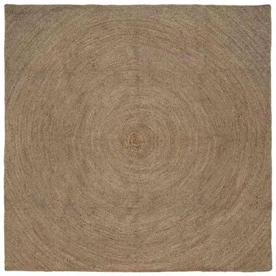 Vloerkleed Grijs 240 x 240 cm Jute Vloerkleed Grijs 240 x 240 cm Jute