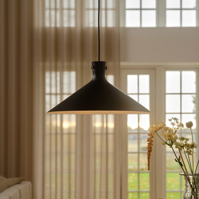 Hanglamp zwart metaal E27 Dorina 45 cm