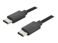 Digitus AK-300138-018-S USB-kabel USB 2.0 USB-C stekker, USB-C stekker 1.80 m Zwart Rond, Stekker past op beide manieren, Afgeschermd (dubbel) - thumbnail