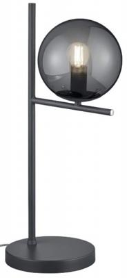 Trio TafellampPure 52cm antraciet met smoke - 502000142