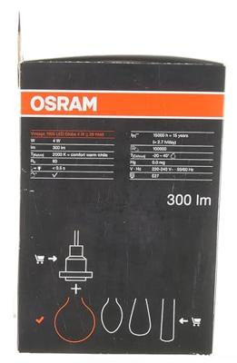 OSRAM HOMELIGHTING 4058075270008 LED-lamp Energielabel G (A - G) E27 Globe 4 W = 28 W Warmwit (Ø x l) 124 mm x 168 mm 1 stuk(s) OSRAM HOMELIGHTING 4058075270008 LED-lamp Energielabel G (A - G) E27 Globe 4 W = 28 W Warmwit (Ø x l) 124 mm x 168 mm 1 stuk(s)