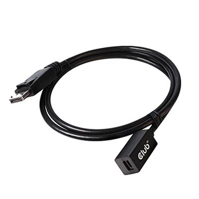 Club 3D mini displayport > displayport 1.4 (male) verlengkabel (zwart, 0,1 meter)