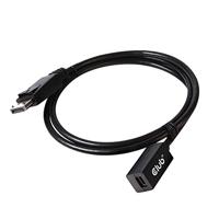 Club 3D mini displayport > displayport 1.4 (male) verlengkabel (zwart, 0,1 meter) - thumbnail