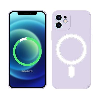 Siliconen volledige dekking Schokbestendige Magsafe Case voor iPhone 11 (Licht paars) Siliconen volledige dekking Schokbestendige Magsafe Case voor iPhone 11 (Licht paars)