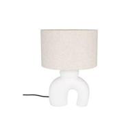 Zuiver Organische Tafellamp 'Bibi' Keramiek en linnen - thumbnail