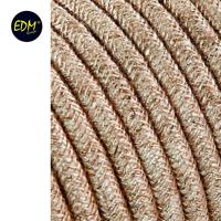 Kabel EDM 11848 Beige Linnen 2 x 0,75 mm 5 m - thumbnail