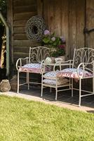 Clayre & Eef Tafelkleed 150x150 cm Beige Roze Katoen Vierkant - thumbnail