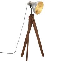 VidaXL Vloerlamp 25 w e27 45x45x120 cm vintage zilverkleurig - thumbnail