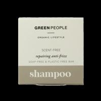 Green People Shampoo bar scent free repairing anti frizz 50 Gram - thumbnail