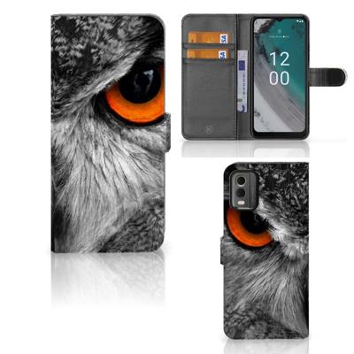 Nokia C32 | Telefoonhoesje | Met pasjeshouder | Uil