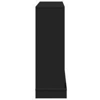 Haardombouw 100x30x87,5 cm bewerkt hout zwart - thumbnail