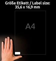 Etiket avery l7872-20 35.6x16.9mm 1600st - thumbnail