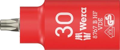 Wera 8767 B VDE HF TORX® Zyklop Bitdop, geïsoleerd, met 3/8"-aandrijving, met vasthoudfunctie, TX 30 x 55 mm - 05004923001