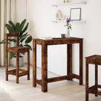 Bartafel 102x50x103,5 cm bewerkt hout gerookt eikenkleurig - thumbnail