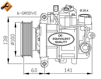 Compressor, airconditioning 32263