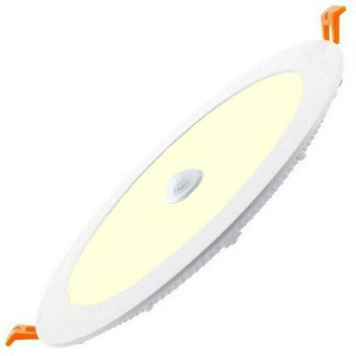 LED Inbouw Downlight 22W Warm Wit 3000K met PIR en Dag-Nacht Sensor