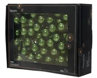 Decoris kerstballen op draad Glas 144st dennengroen 2,5cm - thumbnail