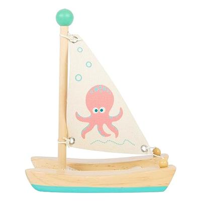 Small Foot badspeelgoed houten catamaran octopus