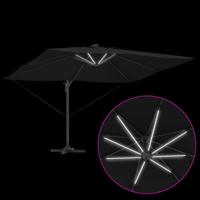 VidaXL Parasol zwart 352 x 251 x 265 cm polyester en aluminium - thumbnail