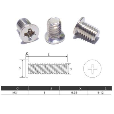 5PCS Flathead Screws for 2.5" HDD/SSD, Size: M3*5