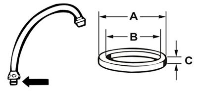 Cornat Dichting O-Ring S/Hu-Afloop (3St) - TEC380010
