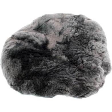 Zadeldek schapenvacht voor rokzadel met punt - grijs