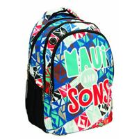 Maui & Sons rugzak junior 30 liter 32 x 45 cm polyester zwart - thumbnail