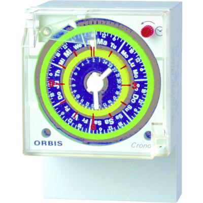 ORBIS Zeitschalttechnik CRONO QRD 230 V Opbouwschakelklok Analoog 250 V/AC