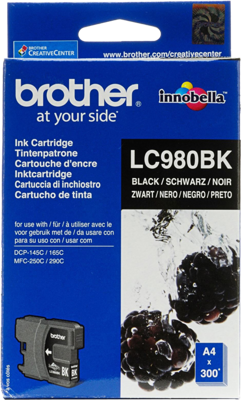 Brother inktcartridge, 300 pagina&apos;s, OEM LC-980BK, zwart